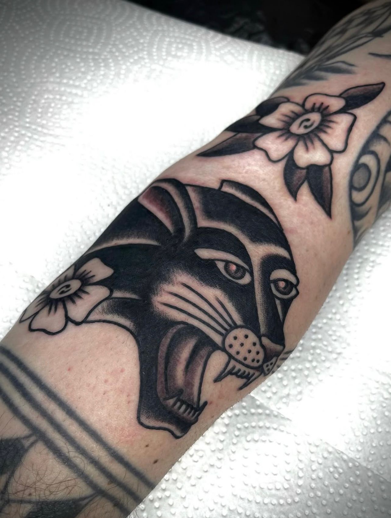 Oldschool Panther Tattoo